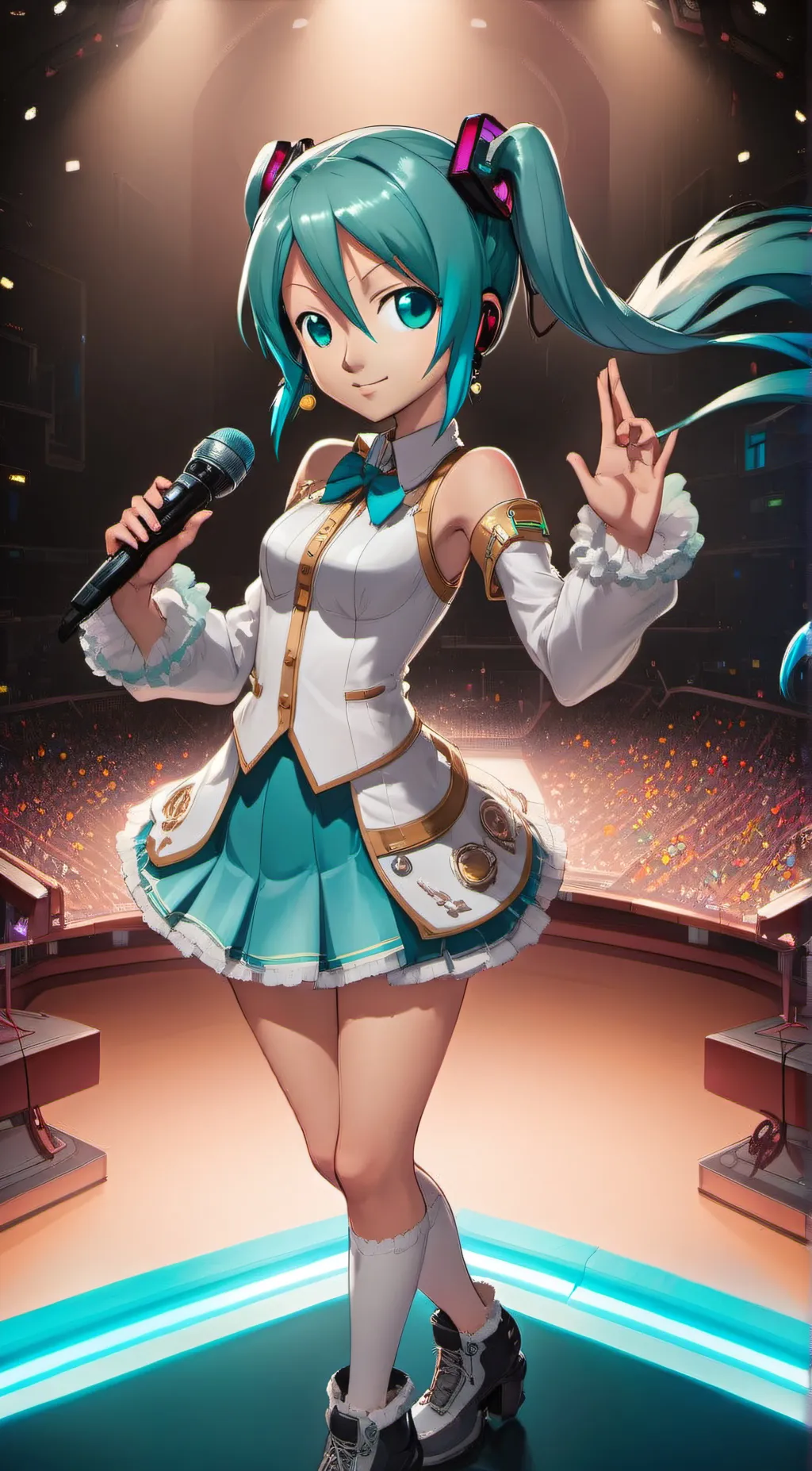 ai character: Hatsune Miku background