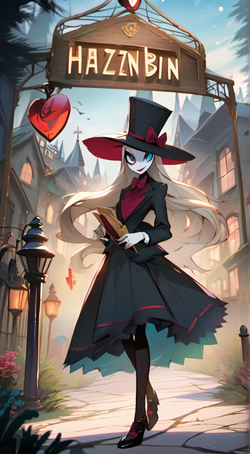 ai character: Hazbin Hotel background