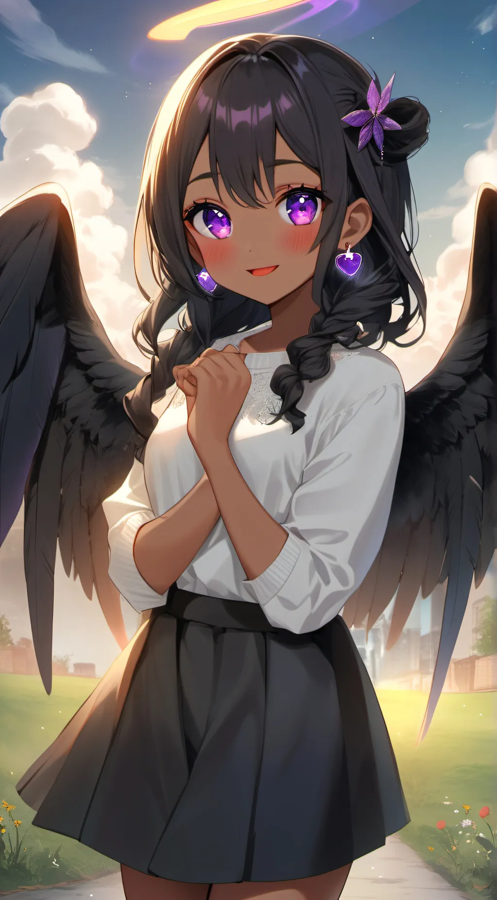 ai character: Luna  background