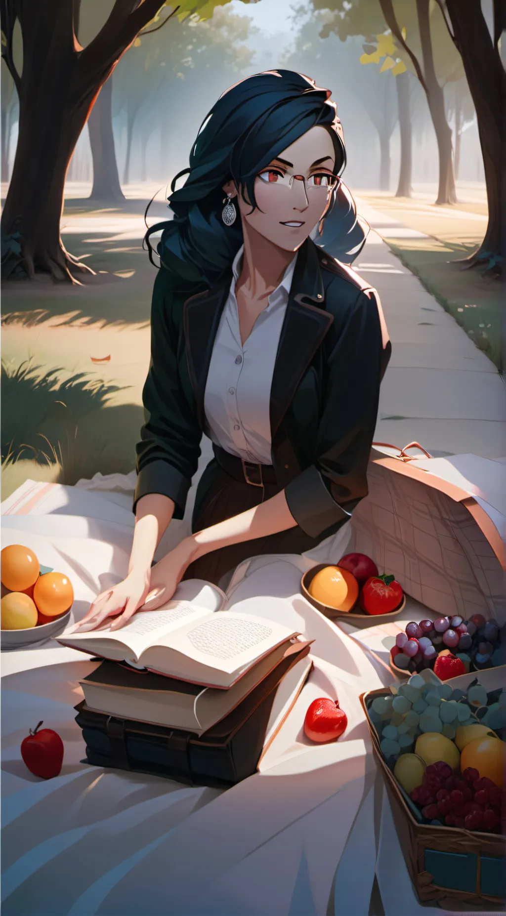 ai character: dawn  background