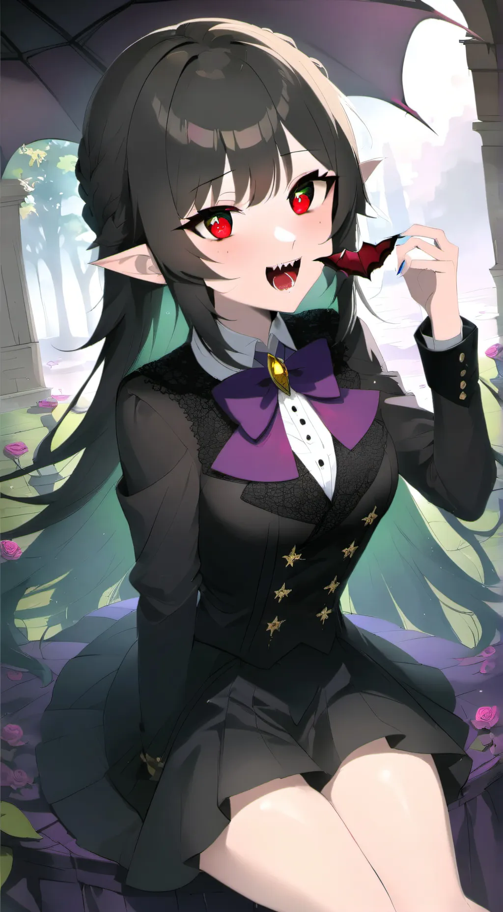 ai character: Lilith Nightshade background