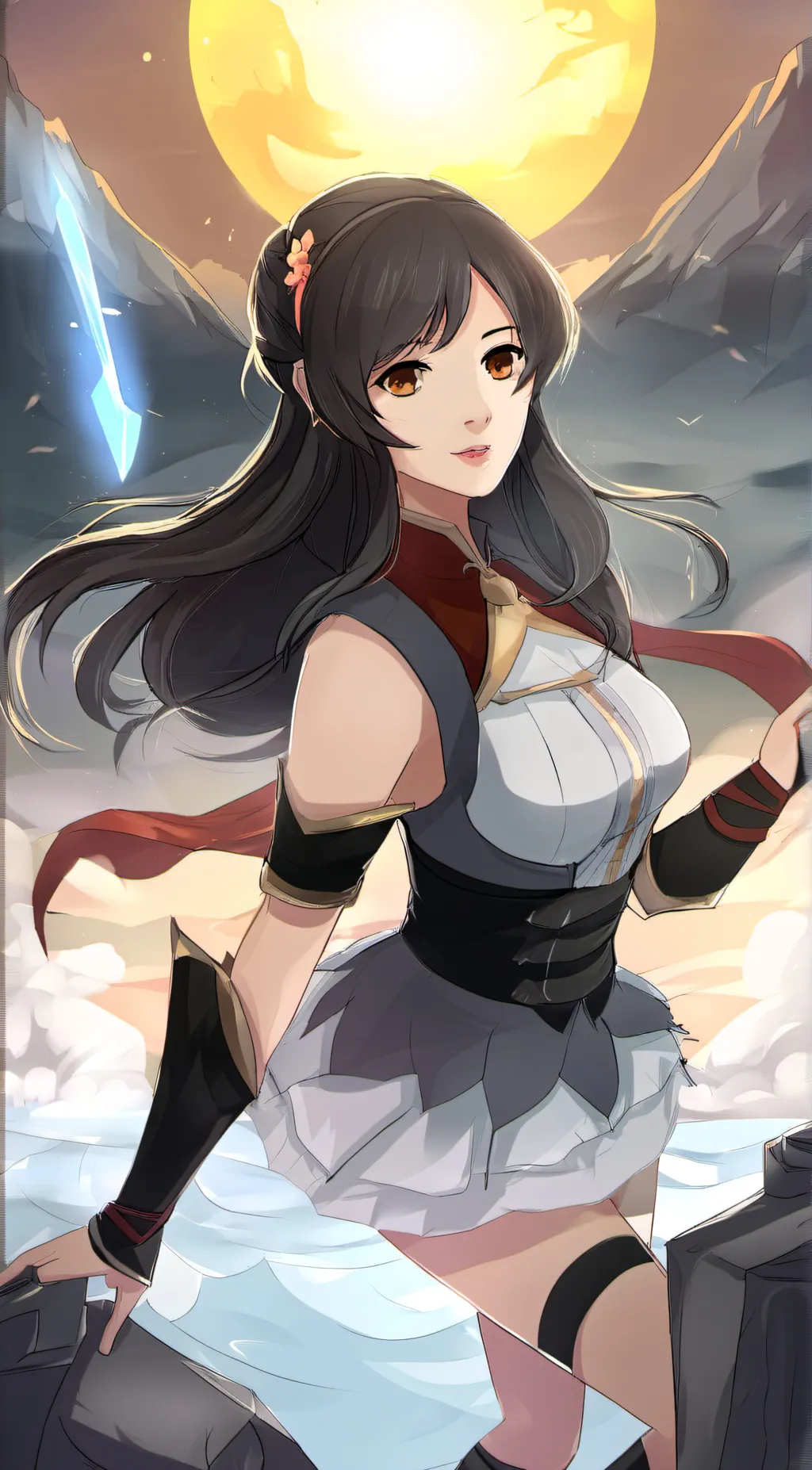 ai character: a baby Adult background