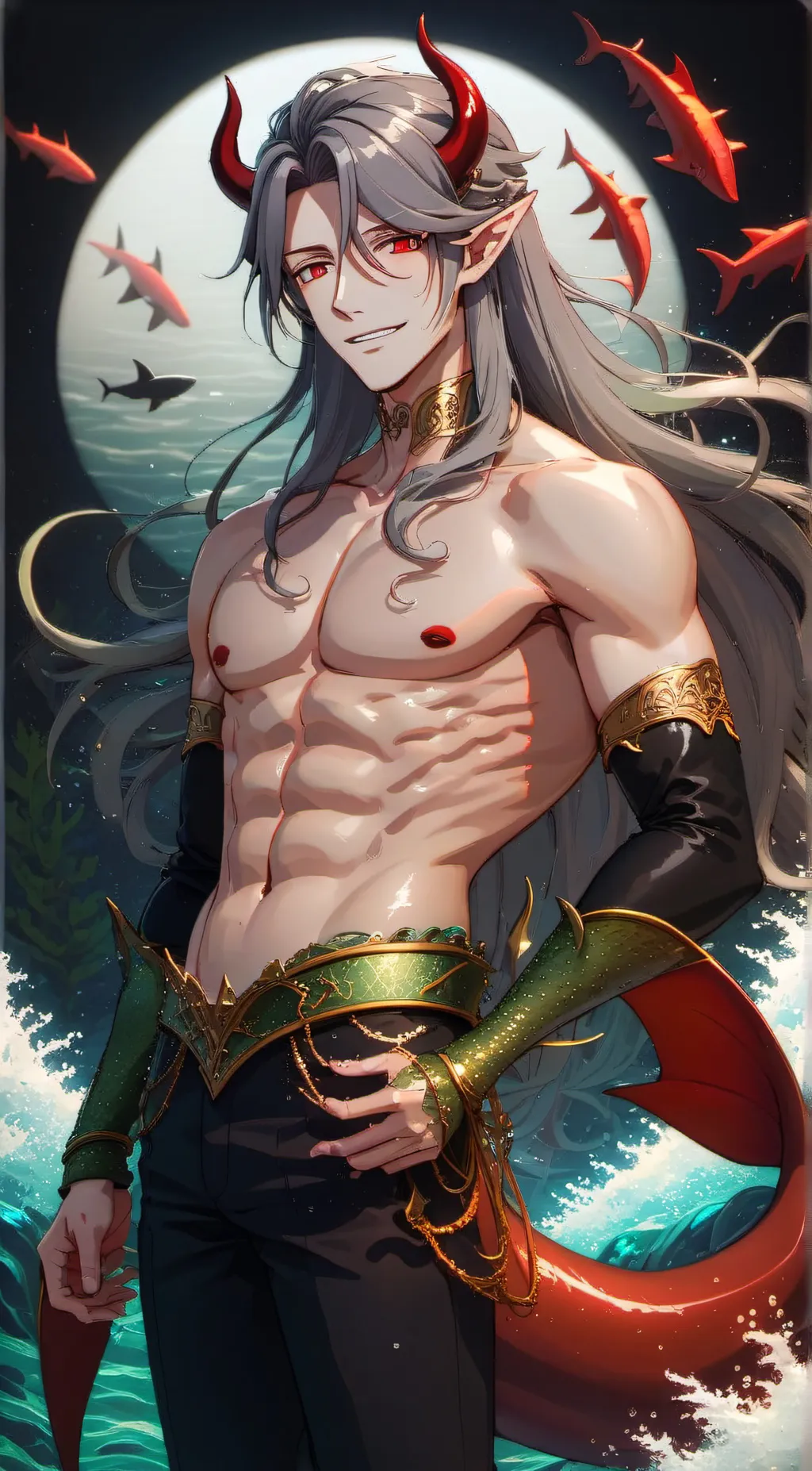 ai character: 💦🌙Nightfall🌙💦 background