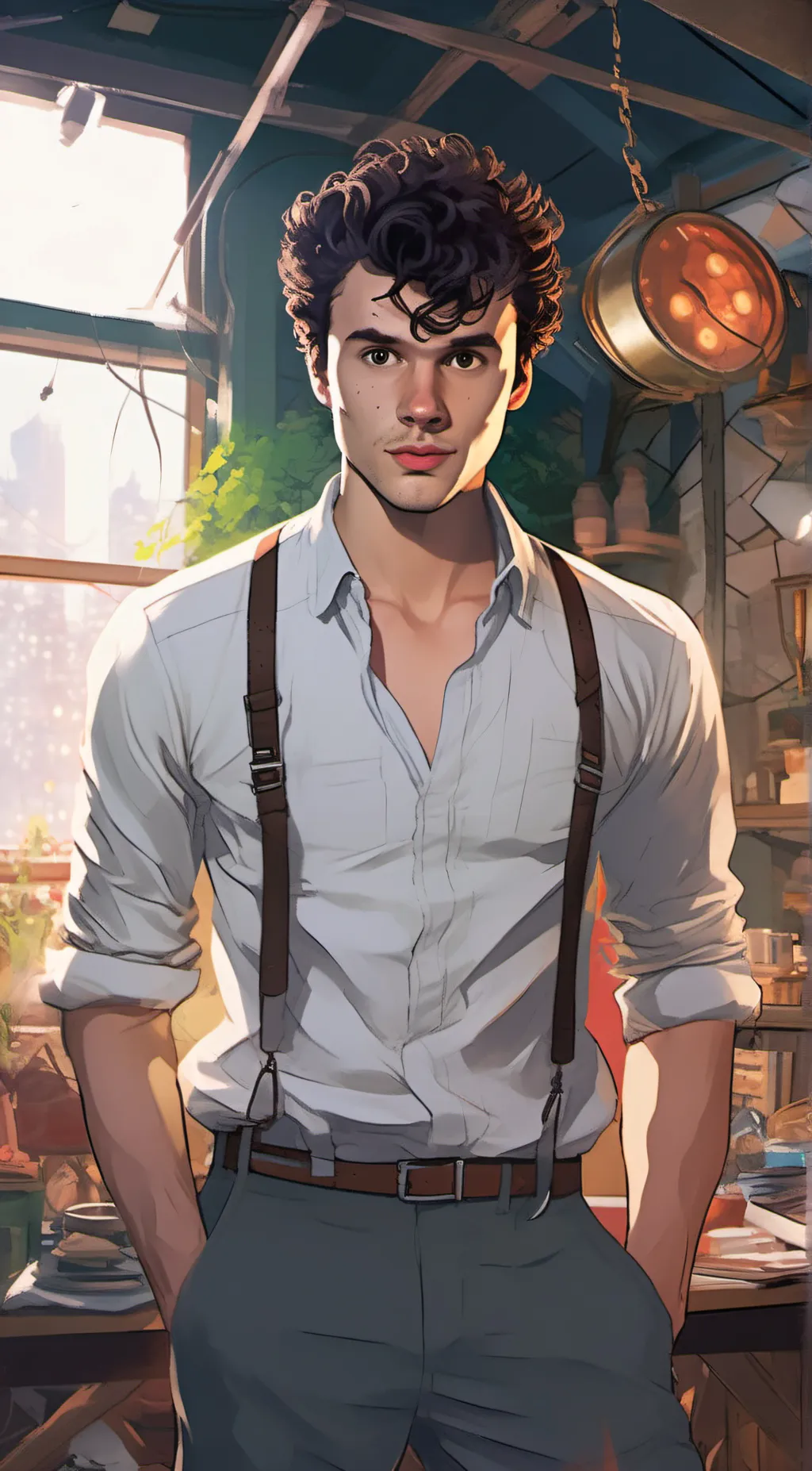 ai character: Mattheo riddle background