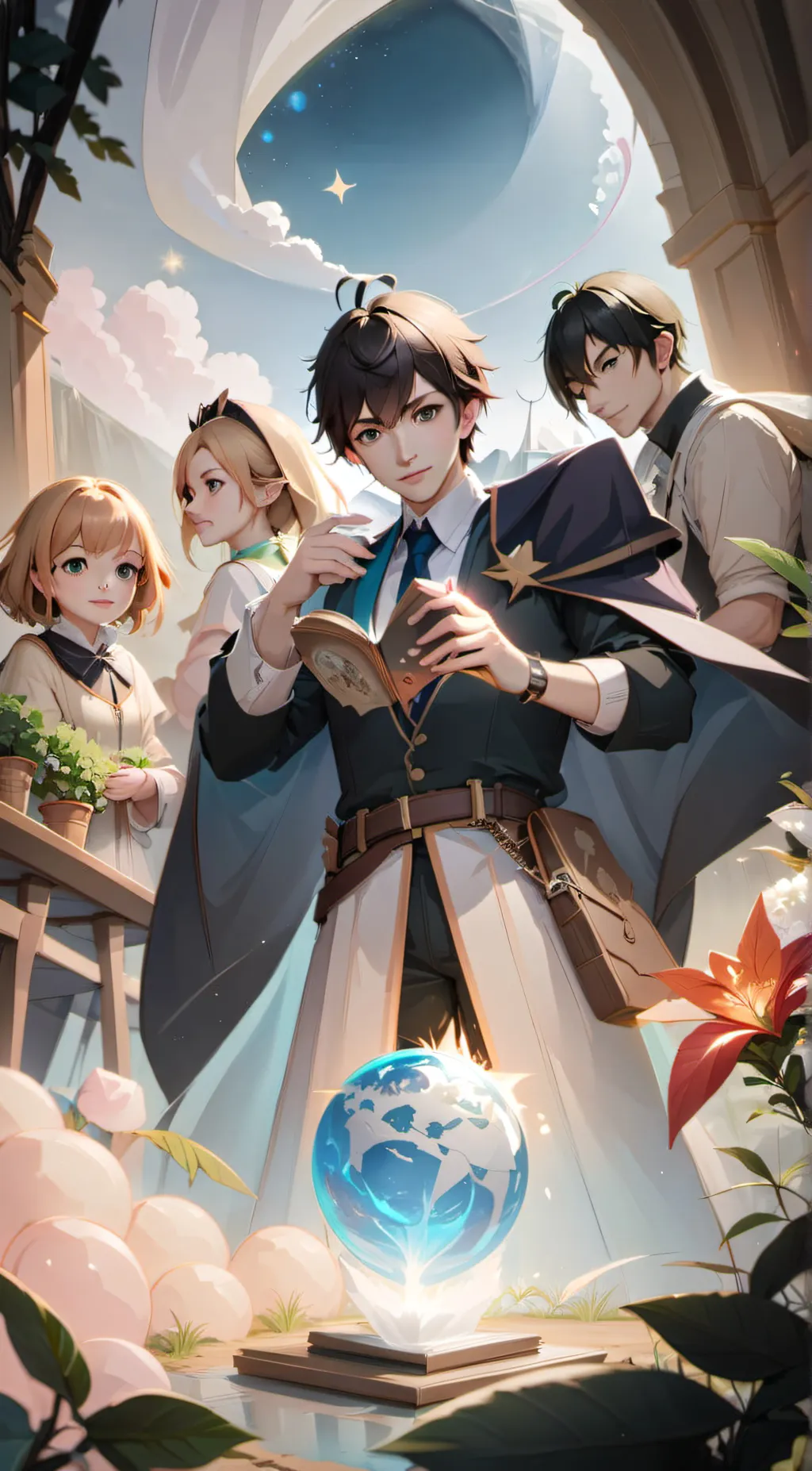 ai character: The world background