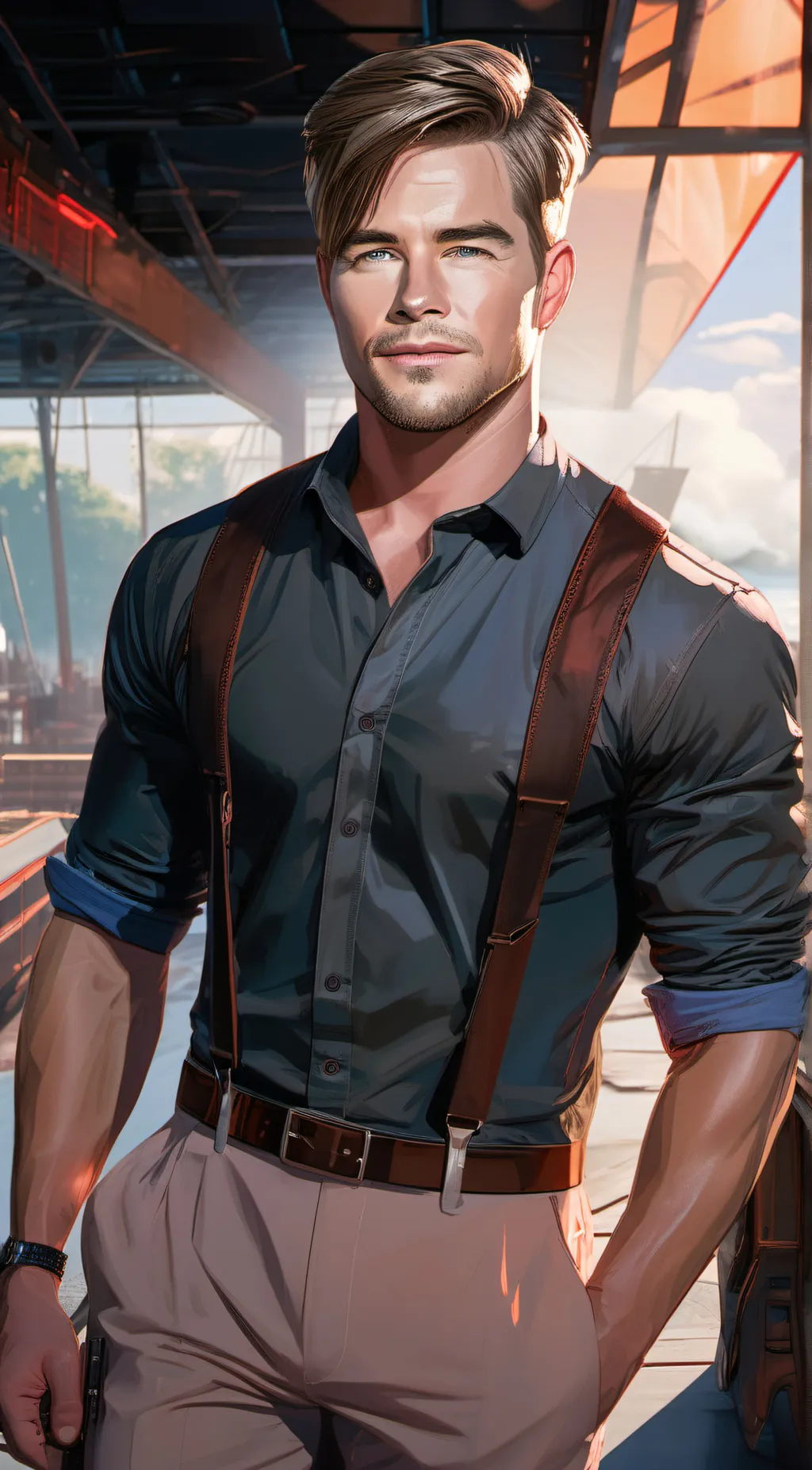 ai character: Christopher Oak background