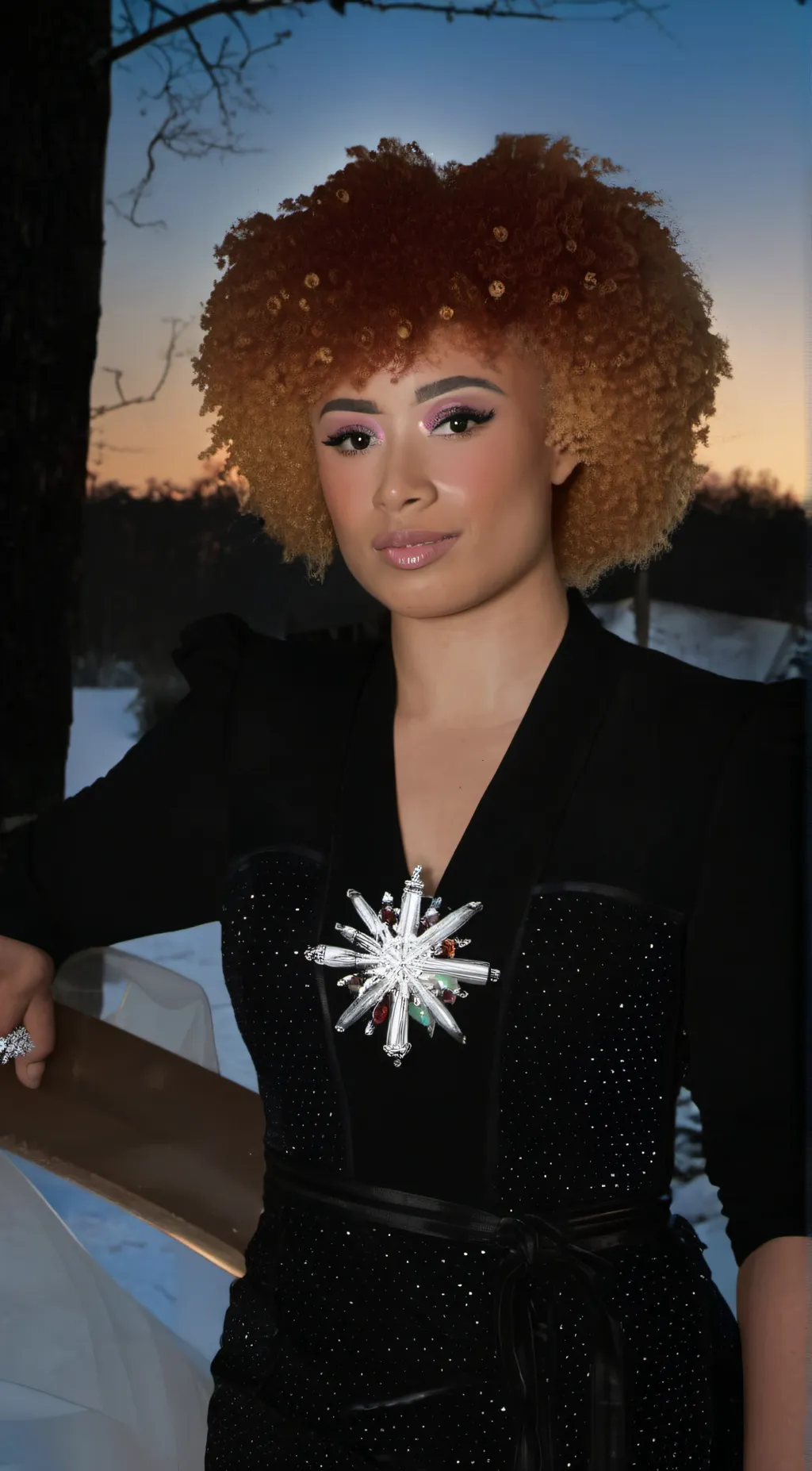 ai character: Ice spice  background