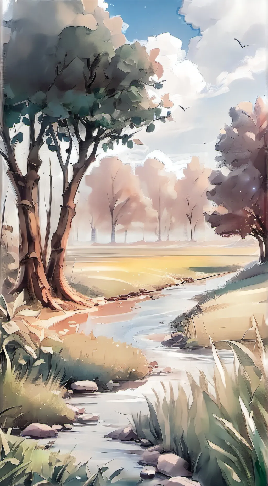 ai character: GRASS background