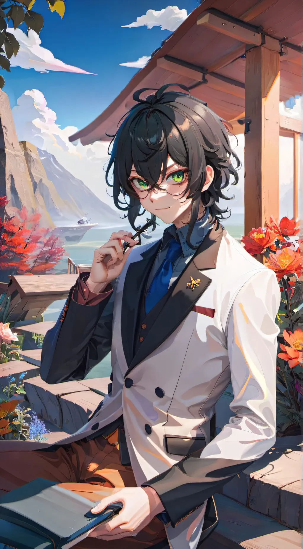 ai character:  Muichiro💙Tokito background