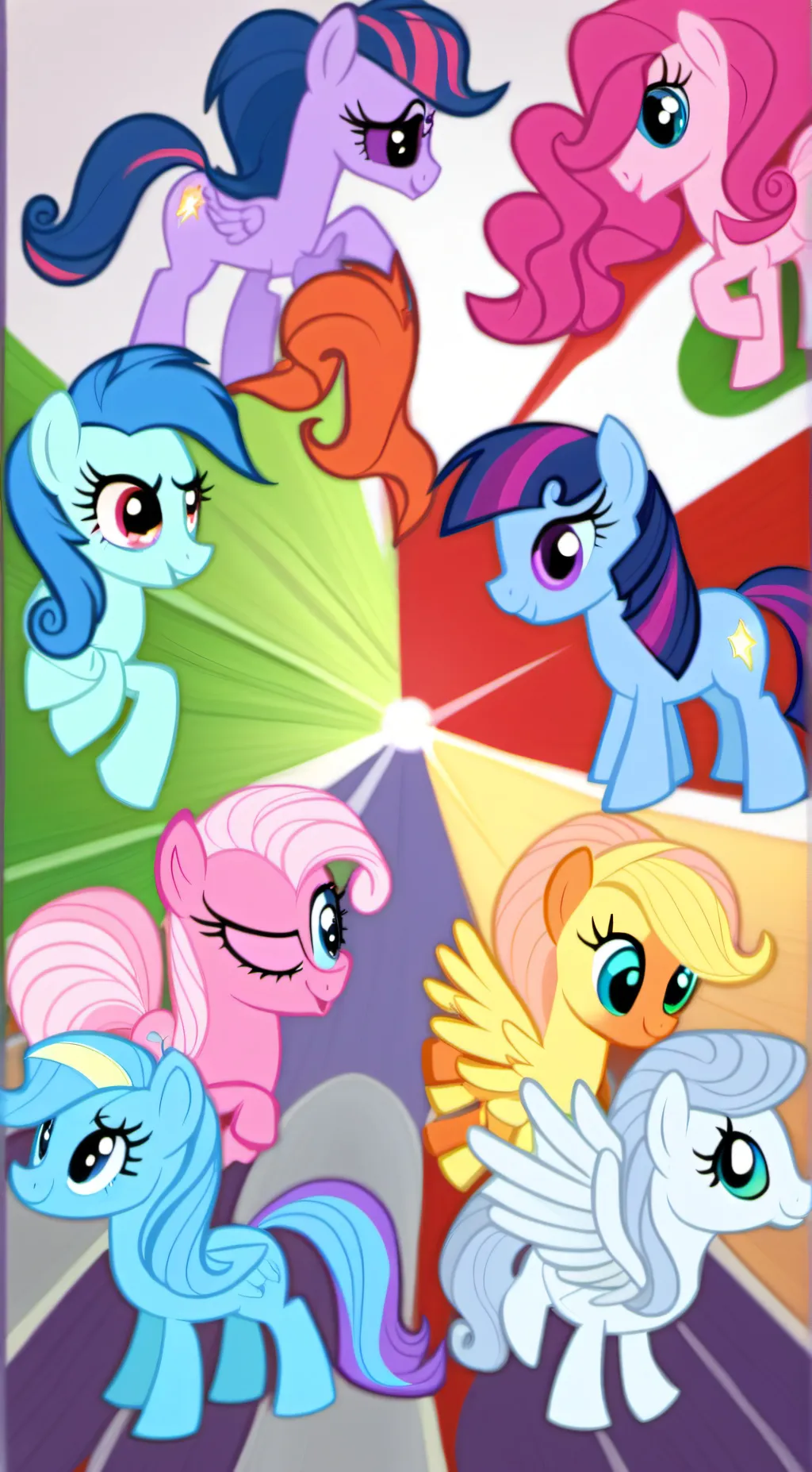 ai character: cupcakes background