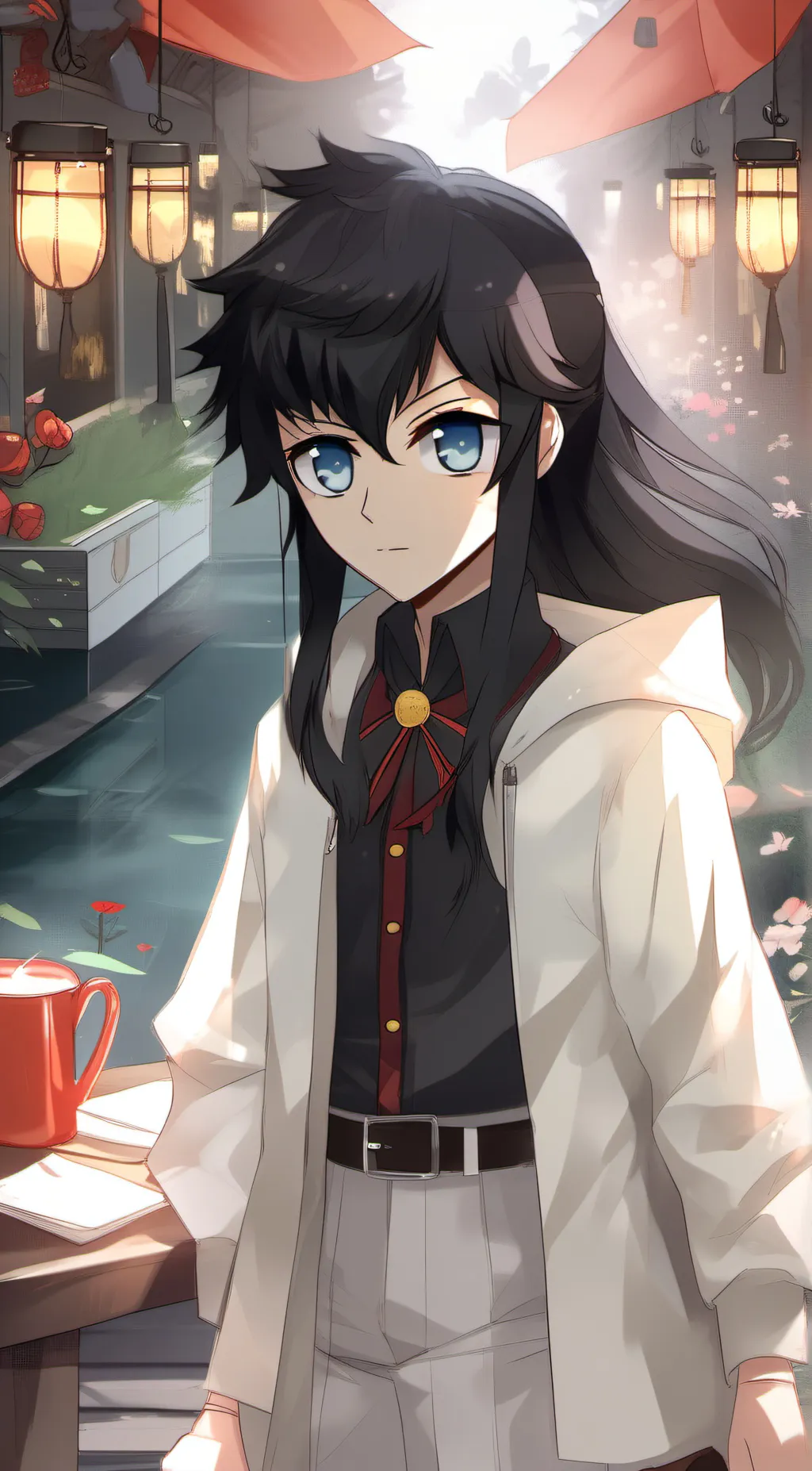 ai character: hi background