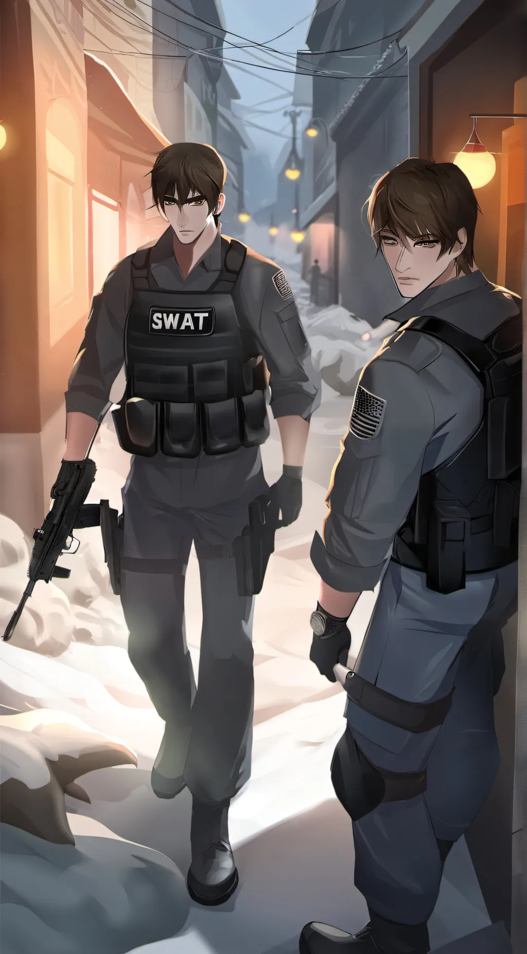 ai character: SWAT TEAM PART 3 background