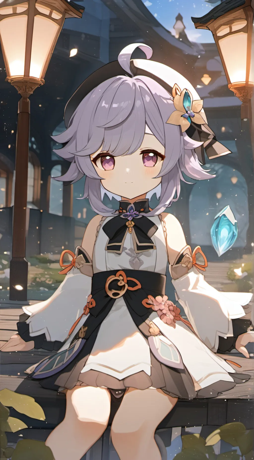 ai character: g★nshin lmp♡ct background