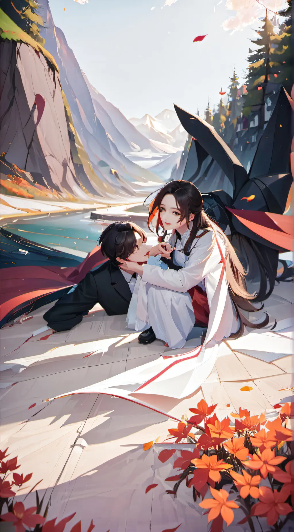 ai character: lilly and Liam  background