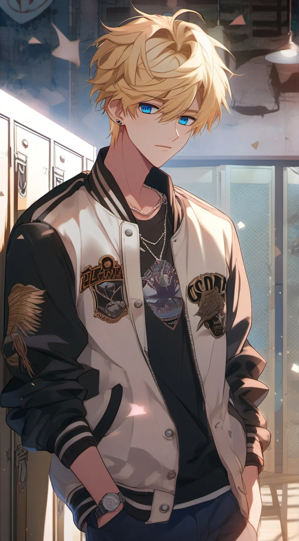 ai character: Sam Marn  background