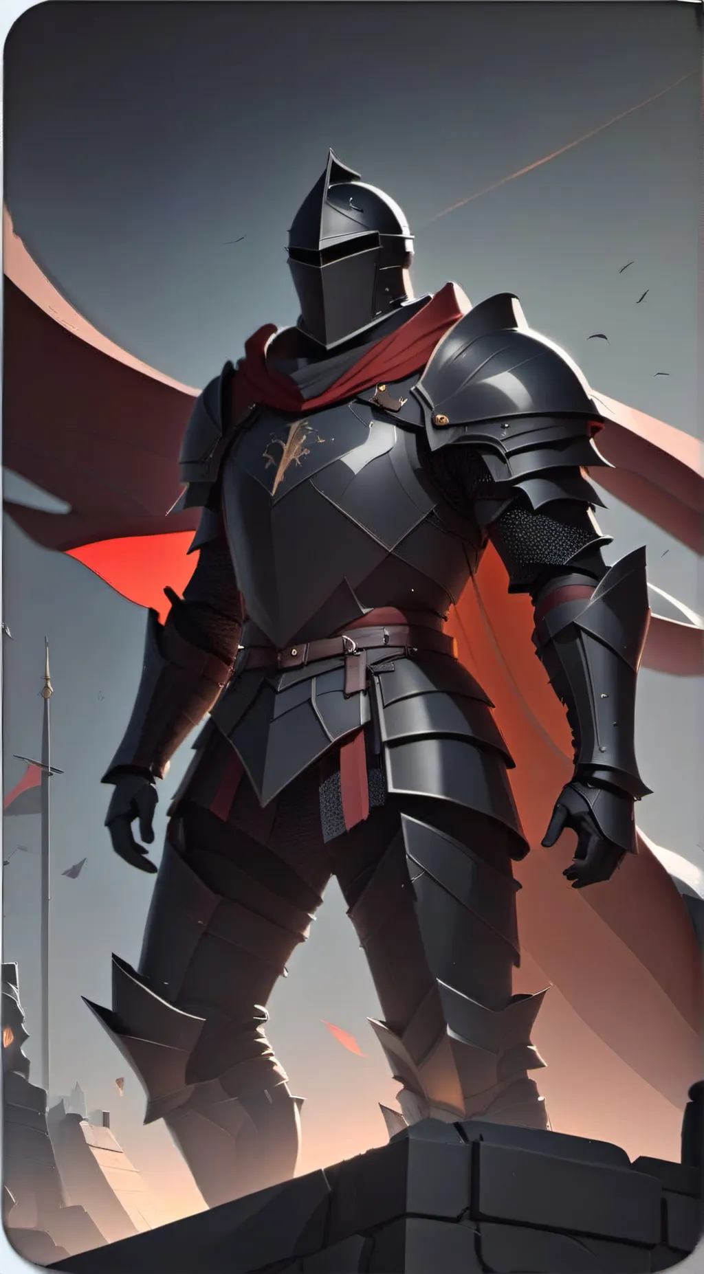 ai character: The Dark Knight background