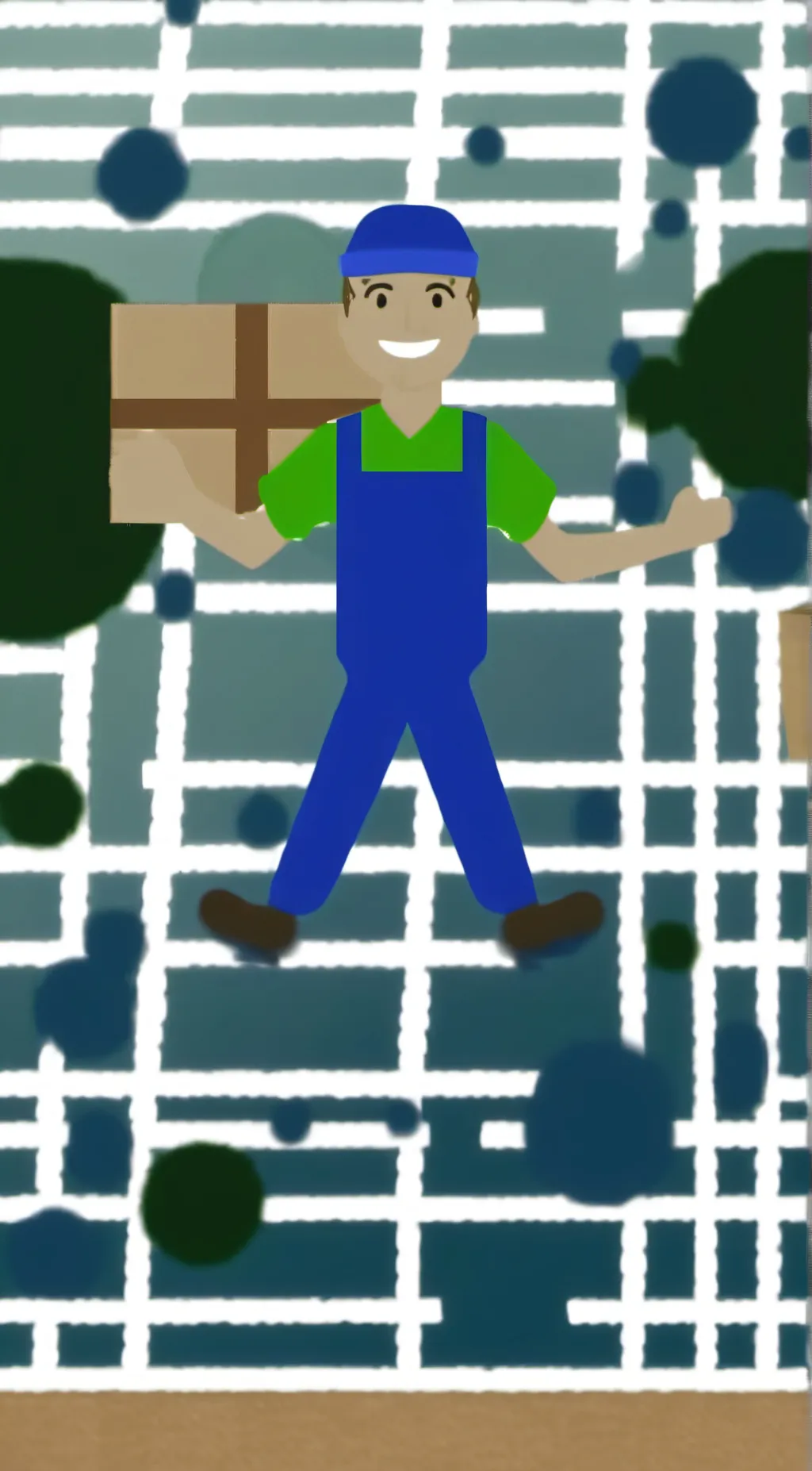 ai character: Cashier background