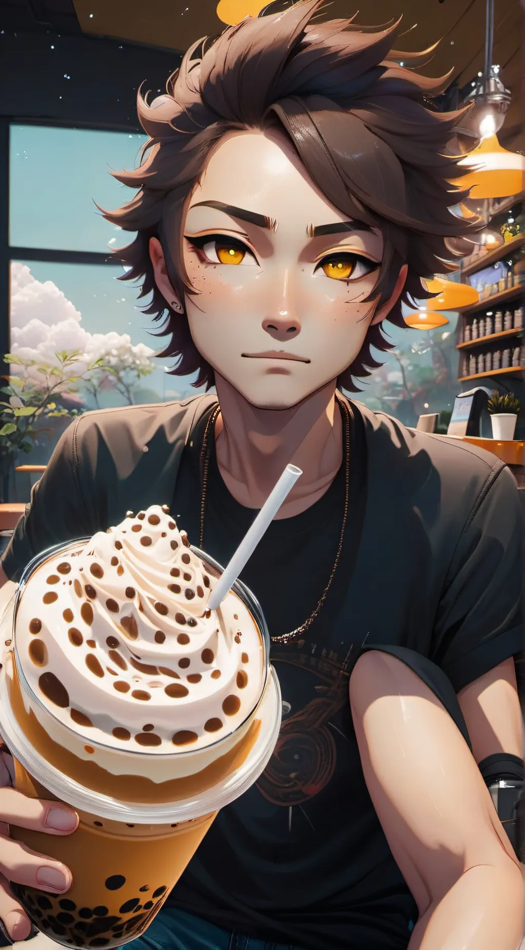 ai character: Fin background