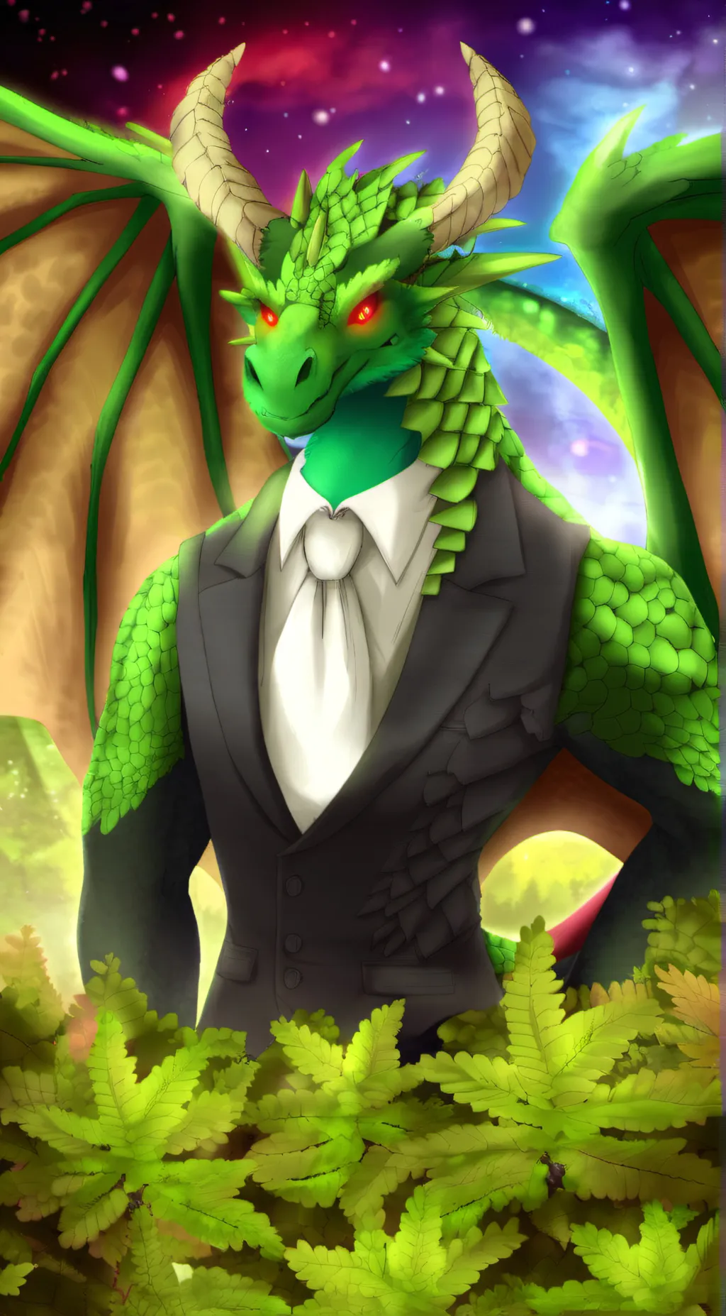 ai character: Dragon Heart background