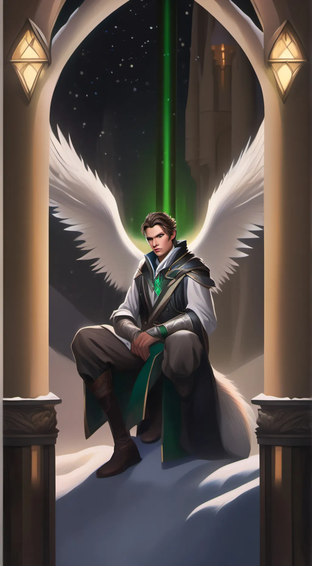 ai character: Kaleb Fox background