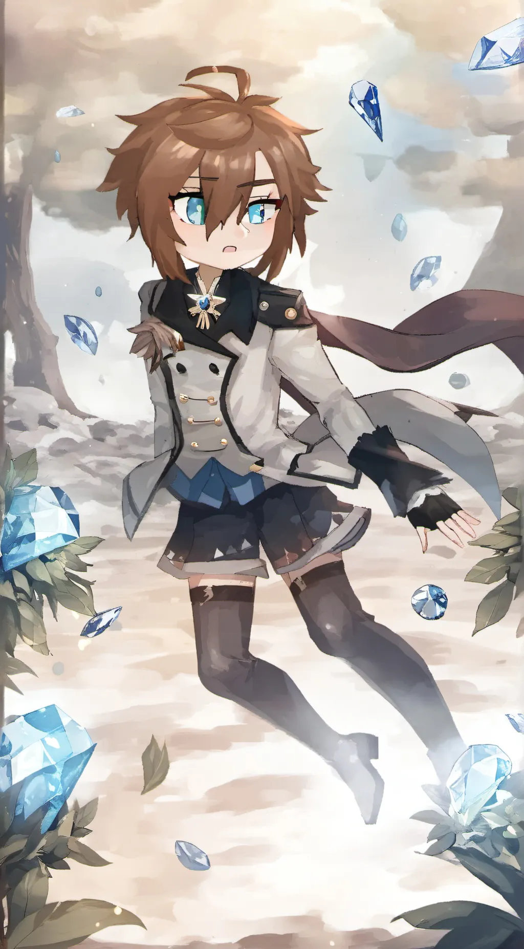 ai character: Diamond  background