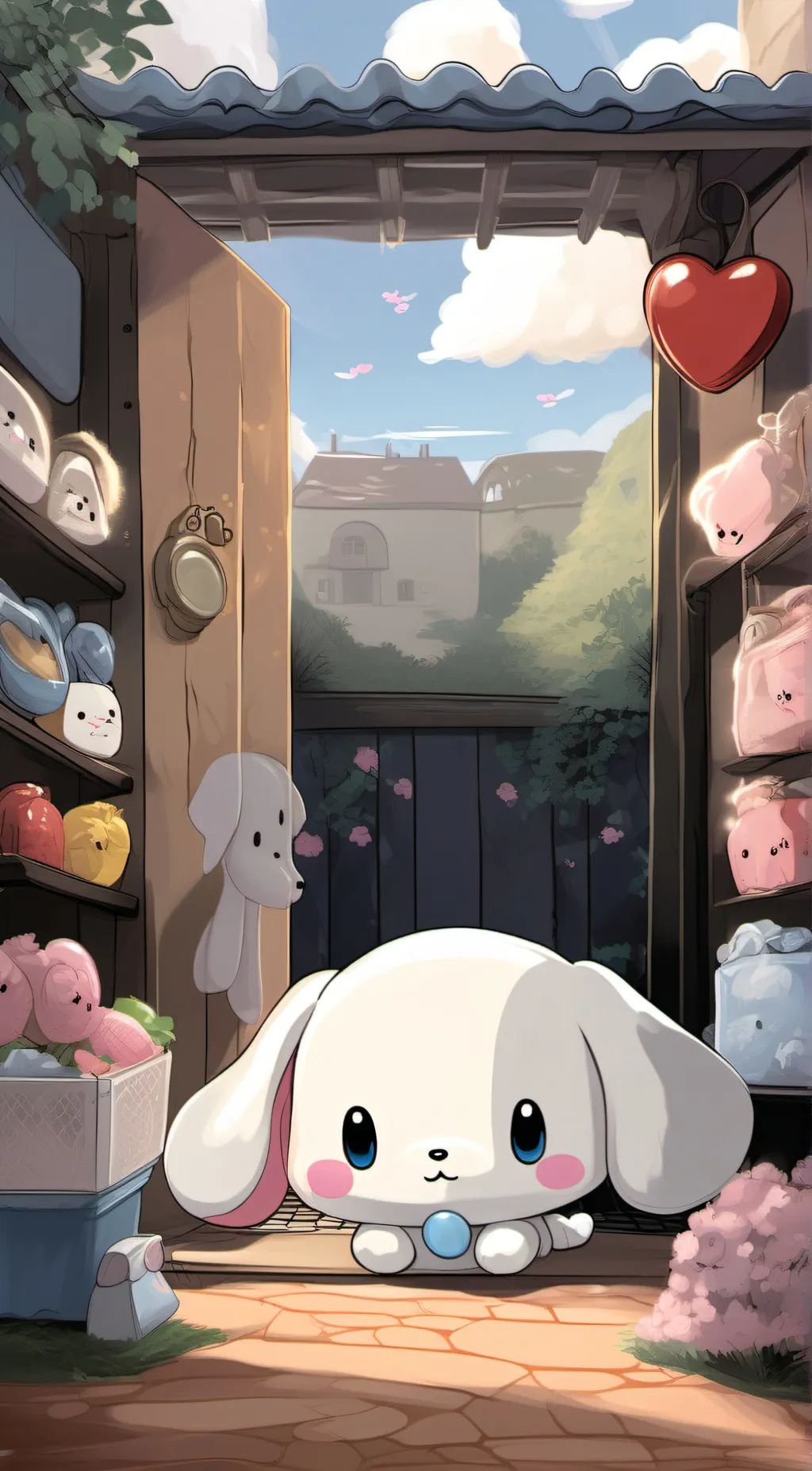 ai character: Cinnamoroll 💙 background