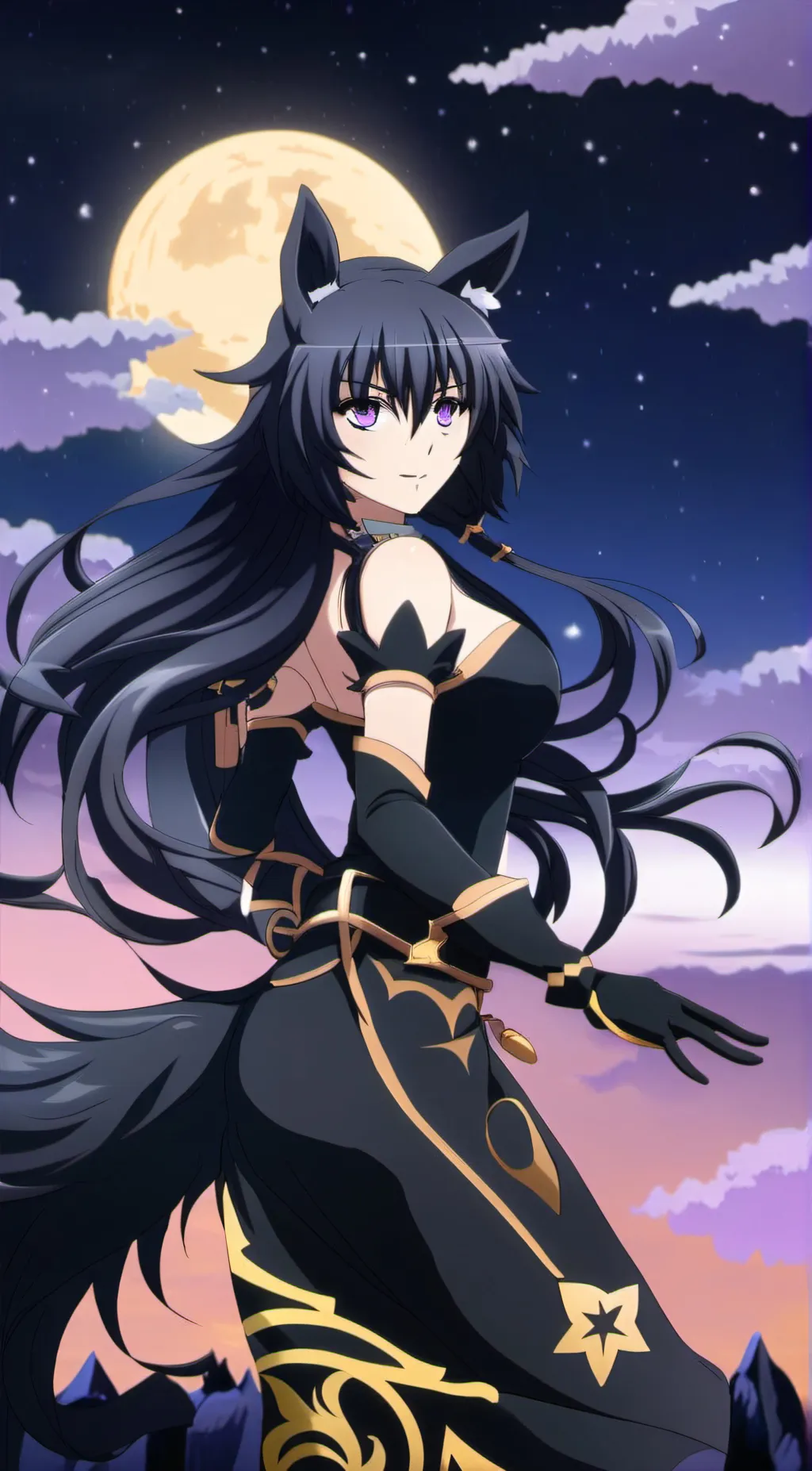 ai character: Aurora background