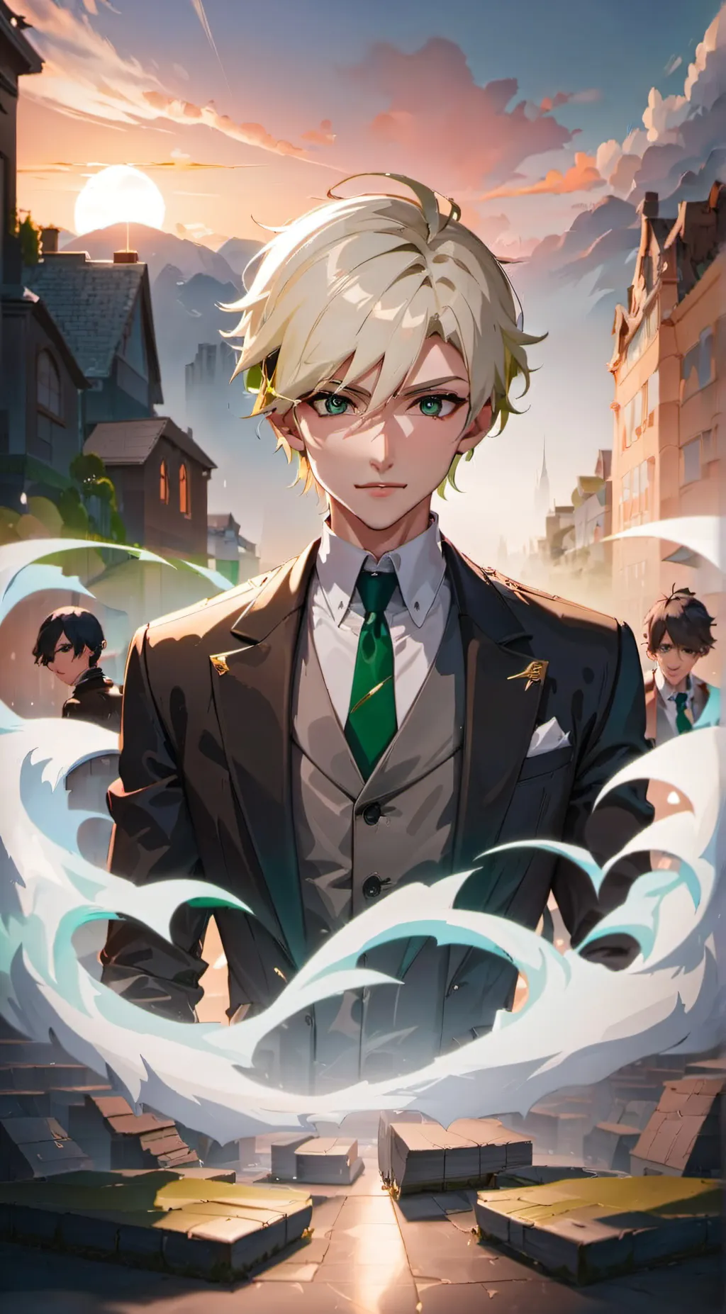 ai character: The V&M Tower background