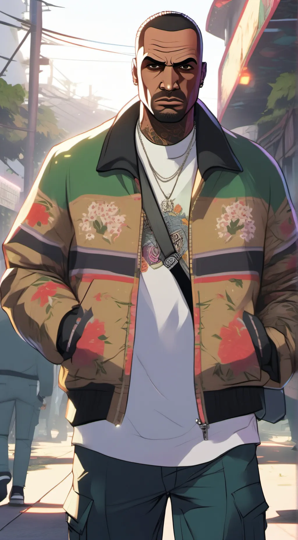 ai character: franklin clitton background