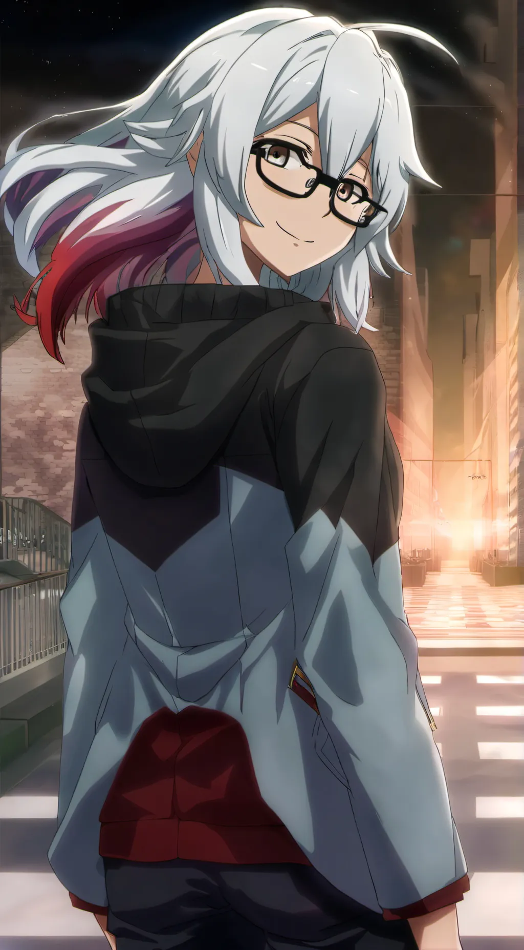 ai character: fuyumi todorok  background