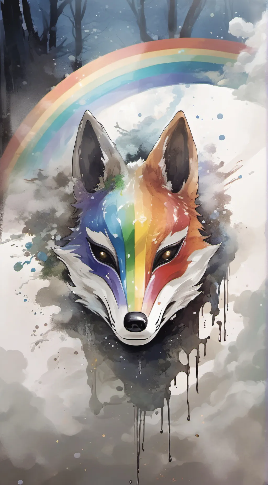 Talkie AI - Chat with Kistune mask 