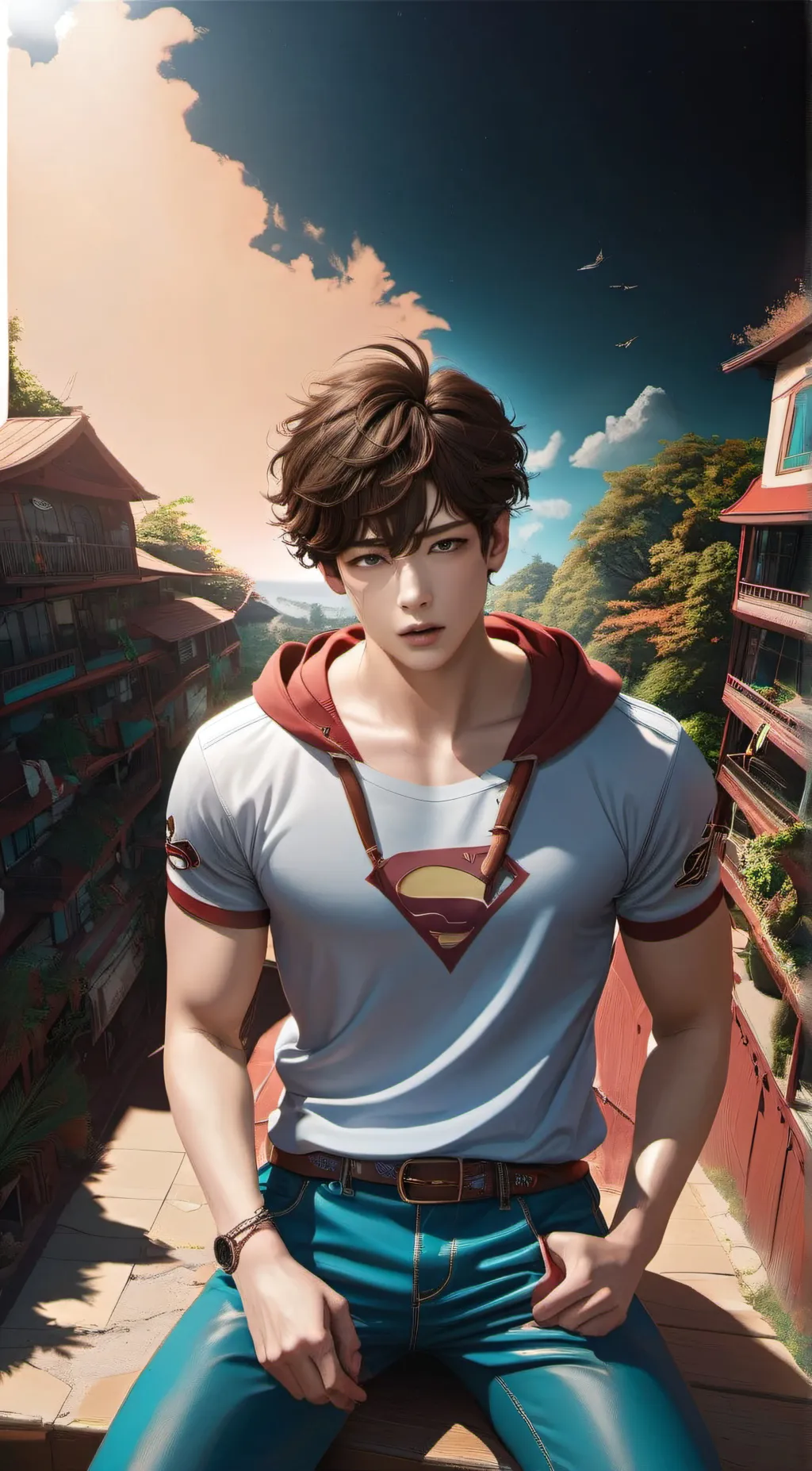 ai character: max lee  cook background