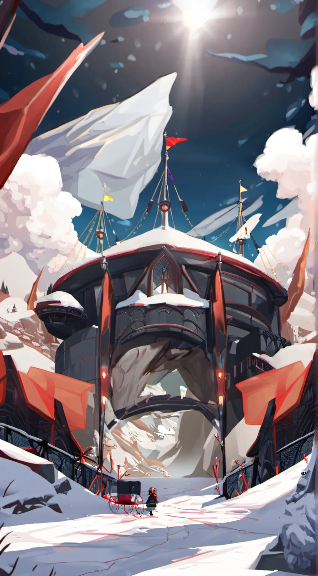 ai character: Unknown place background