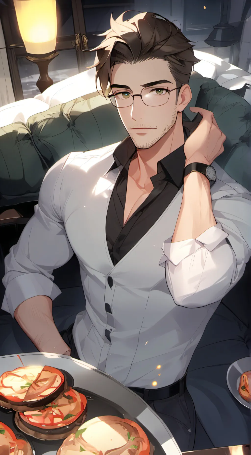 ai character: The nerd background