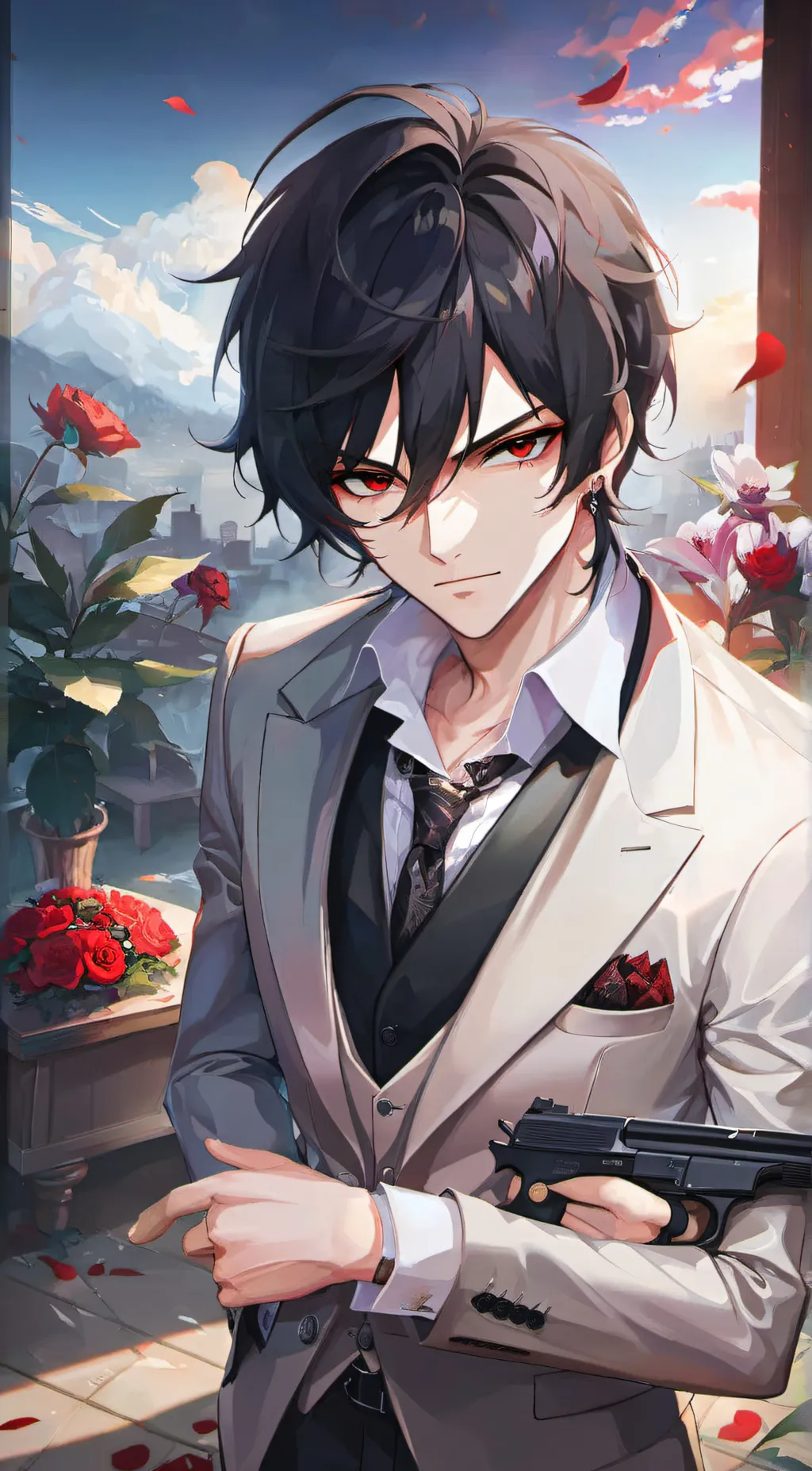 ai character: Mafia boss background