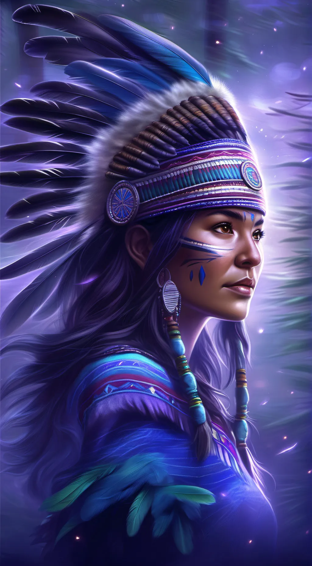 ai character: Rain background