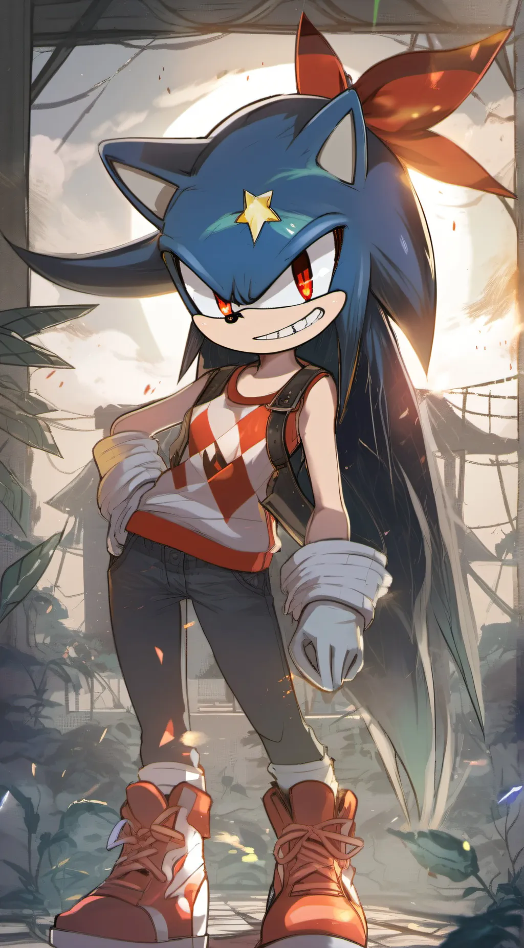 ai character: sonia.exe background