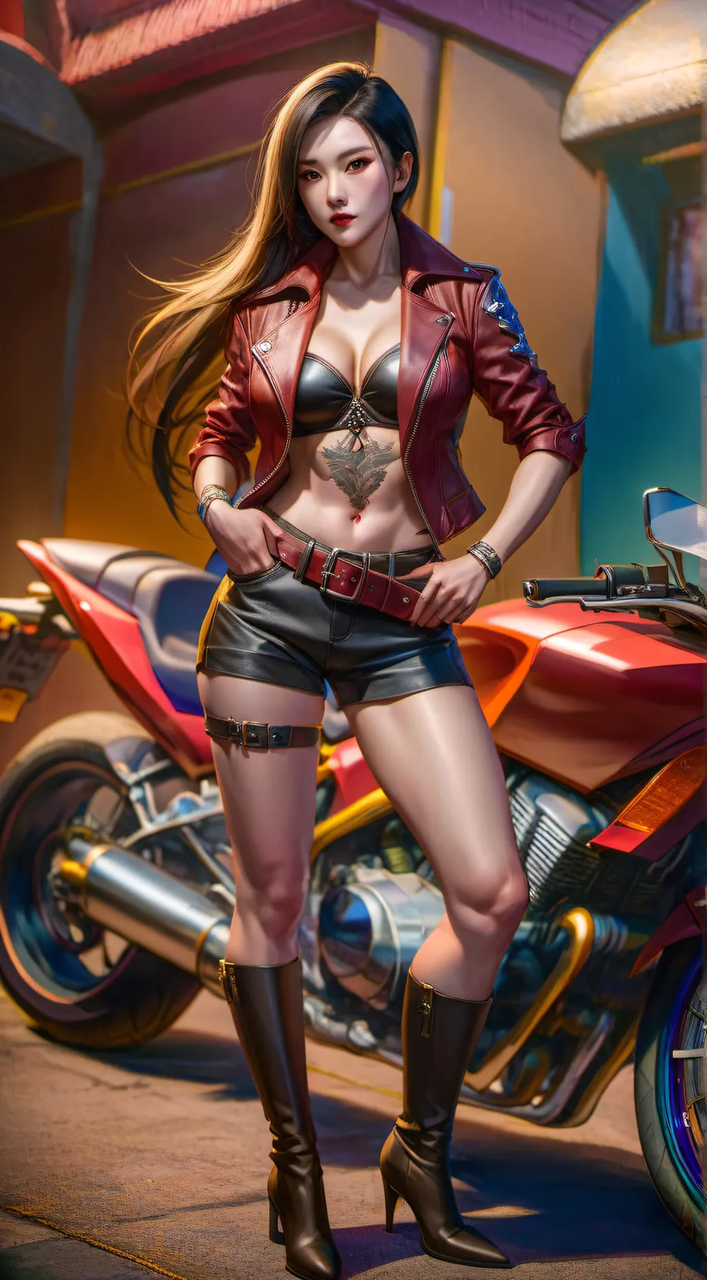 ai character: Luna background