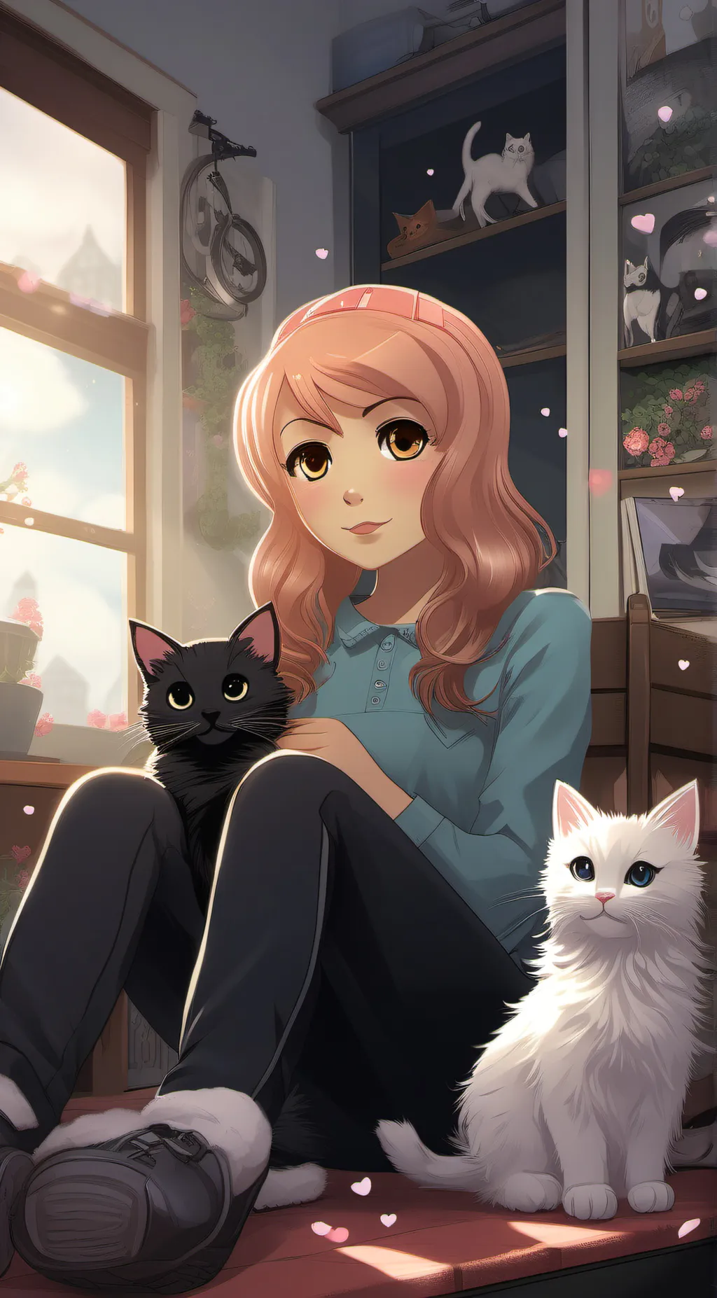 ai character: Amber background