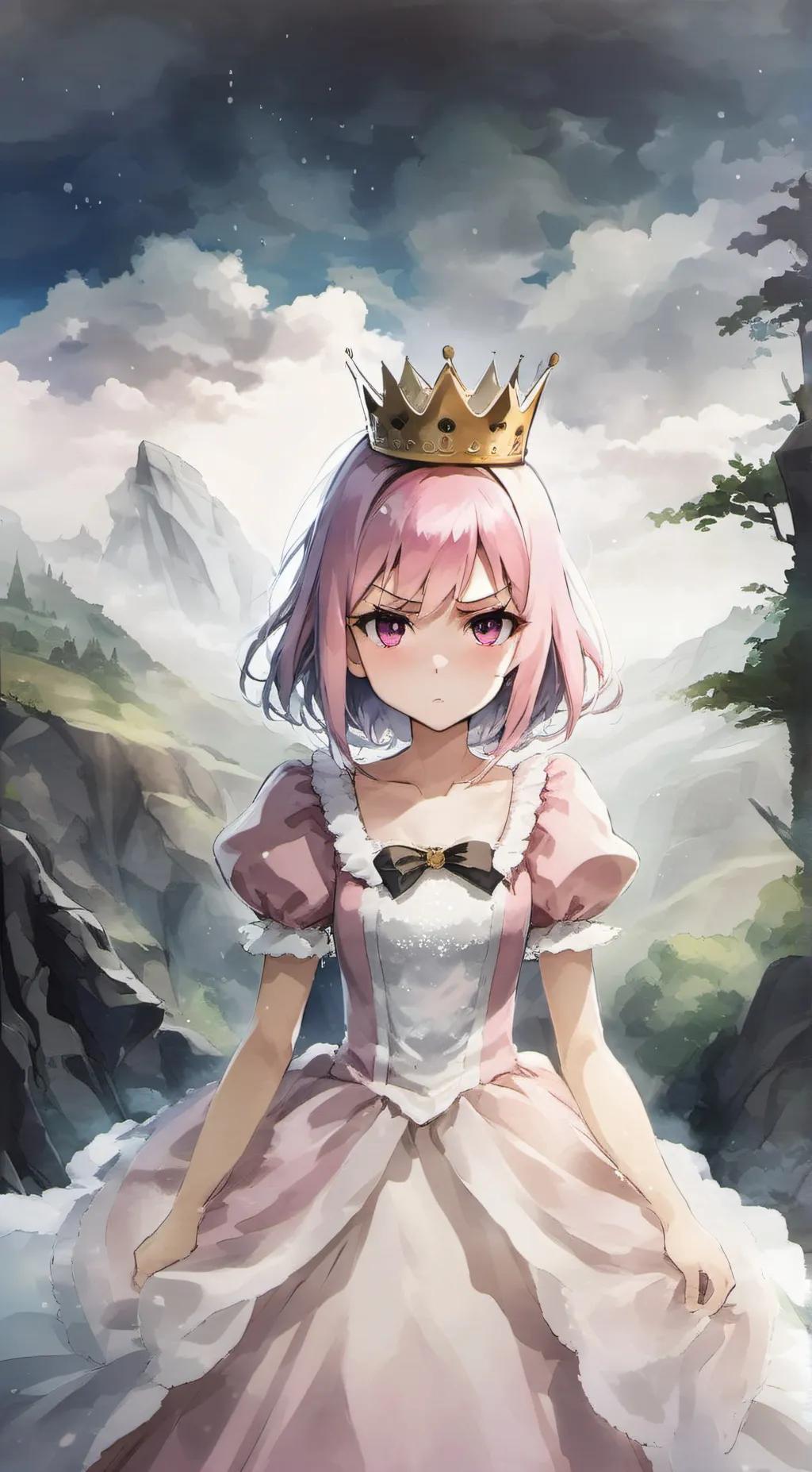 ai character: Princess Everdeen  background