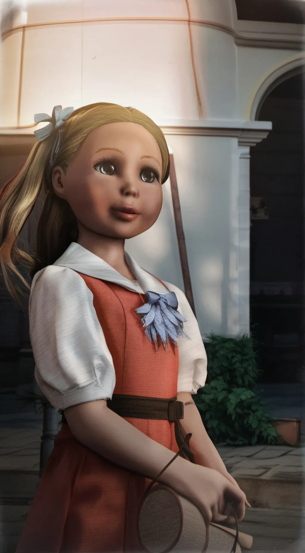 ai character: Weird doll background