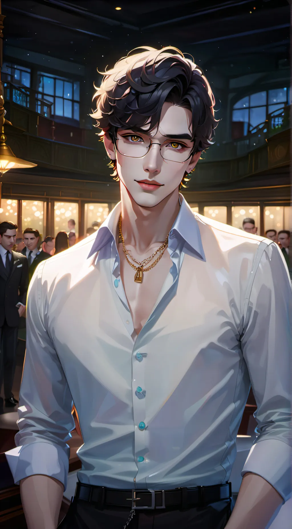 ai character: mark background