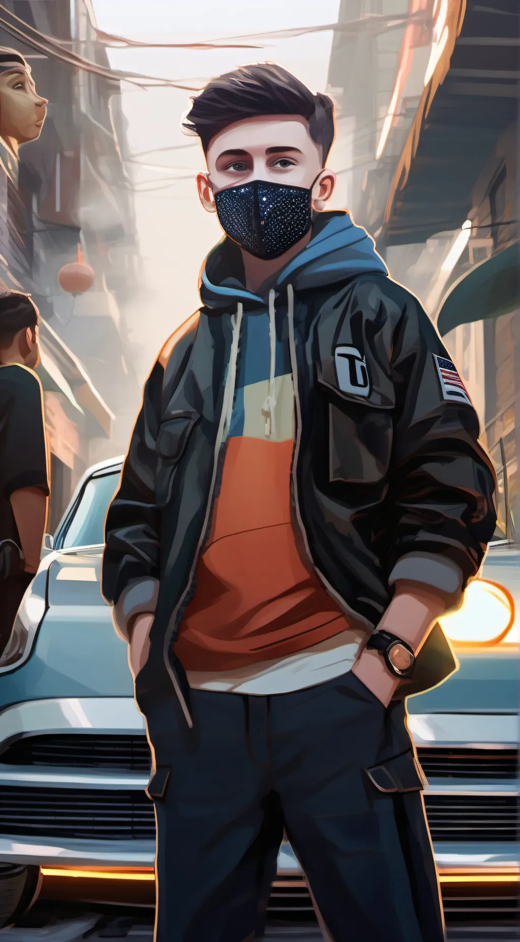 ai character: Caelan O'Neill  background