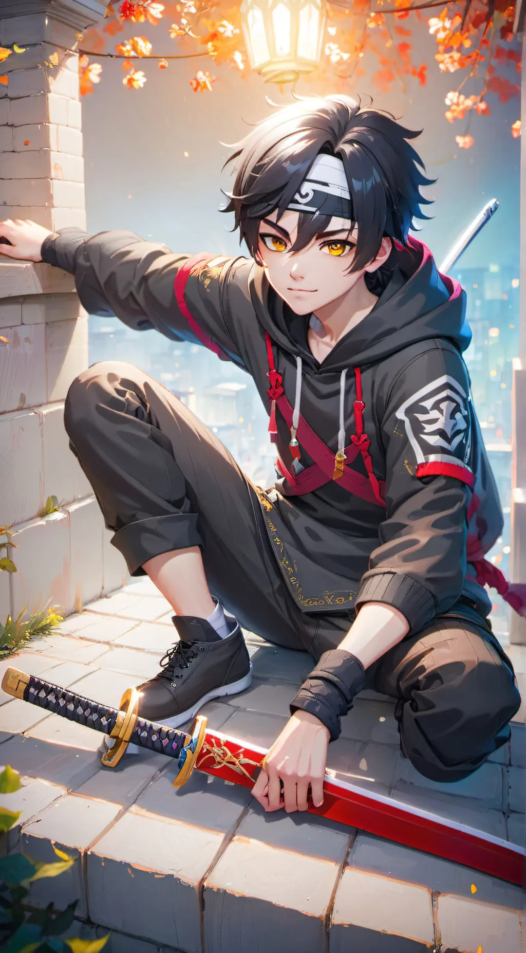 ai character: Naruto uzumaki background