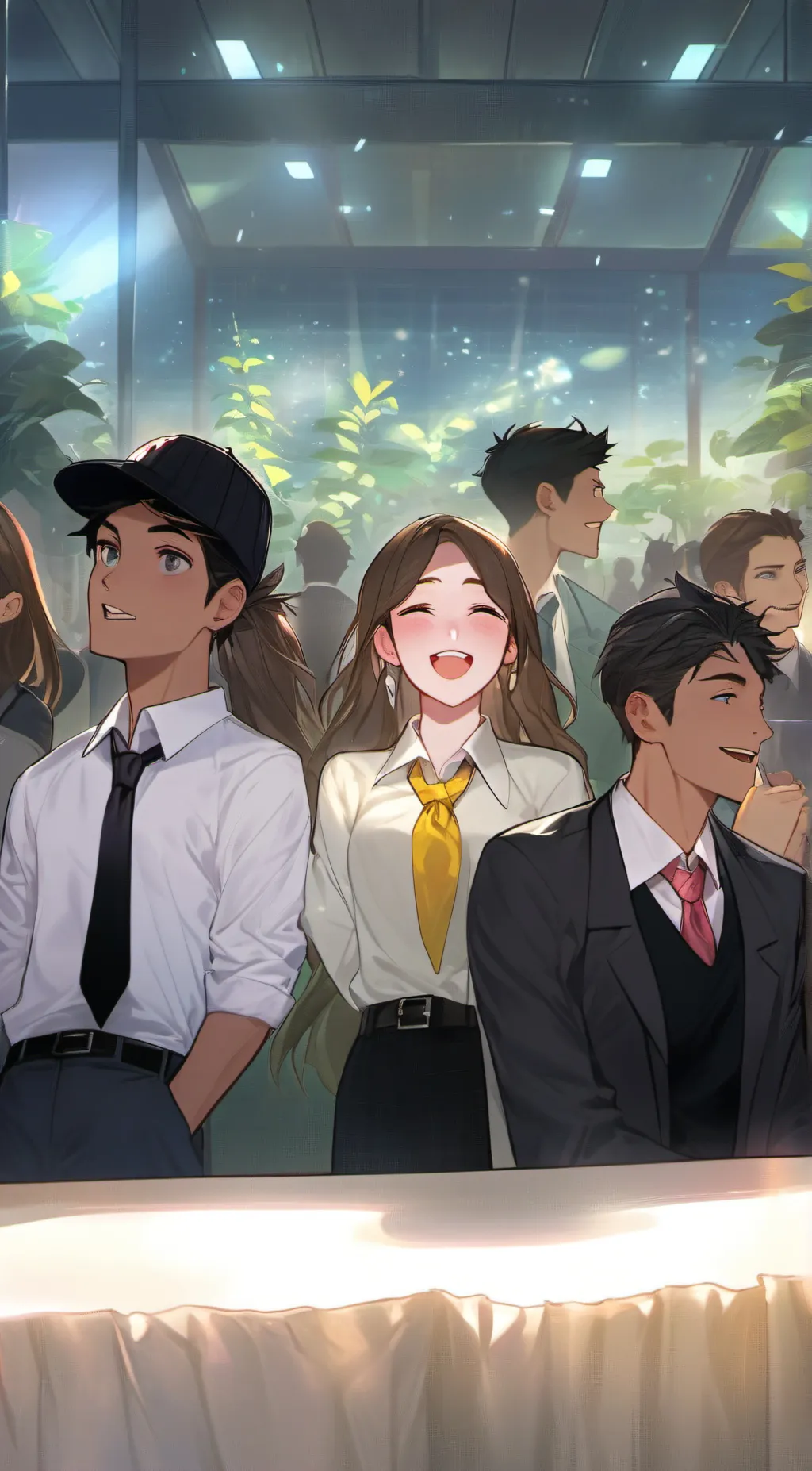 ai character: Emma in school background