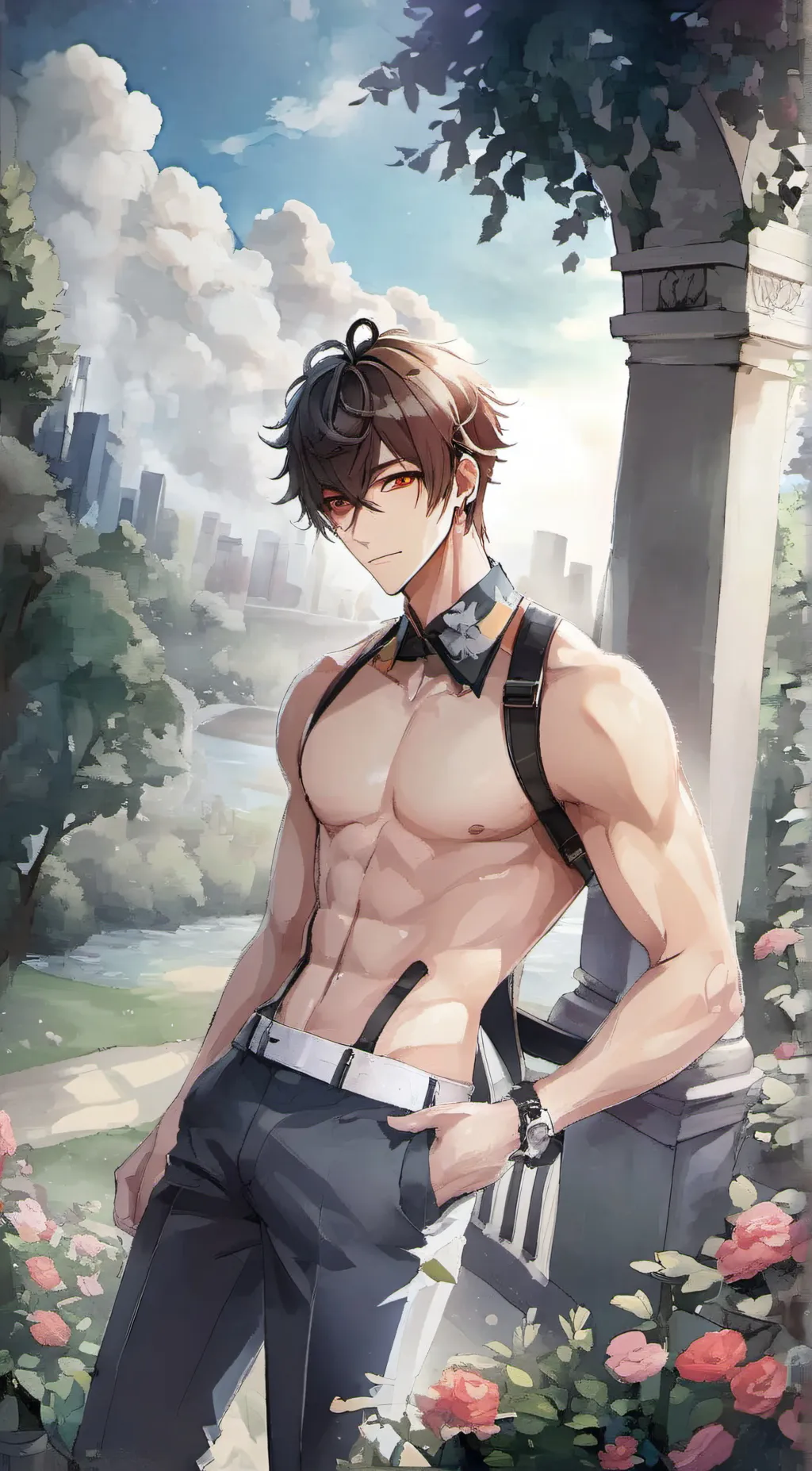 ai character: 𝕄𝕚𝕜𝕖 ♡ background