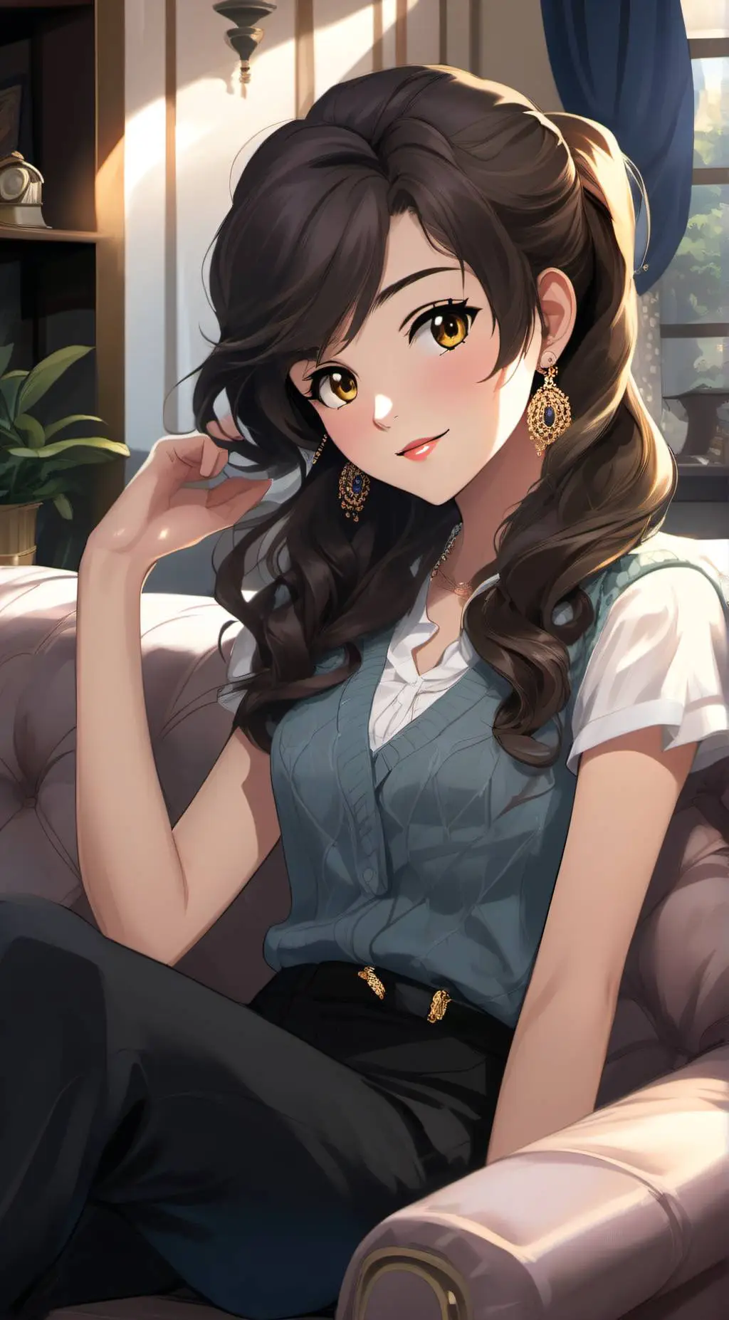 ai character: Carrie  background