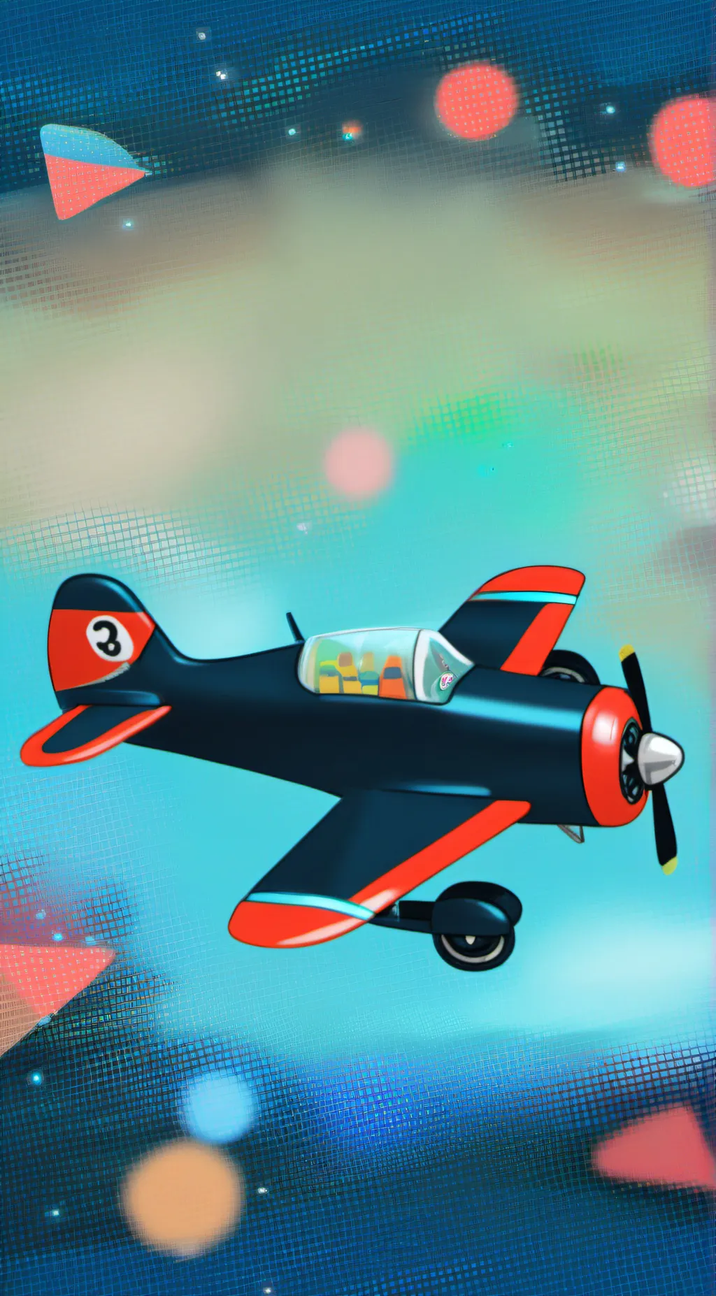 ai character: Airplane  background