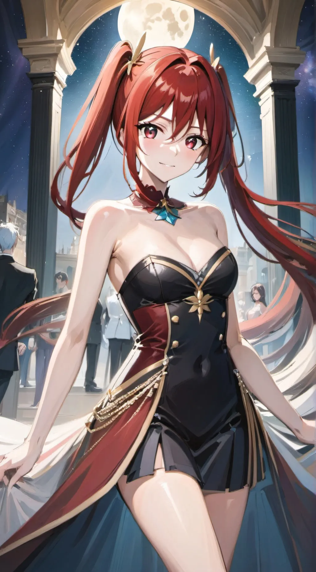 ai character: Mia Ball ❤️💛❤️ background