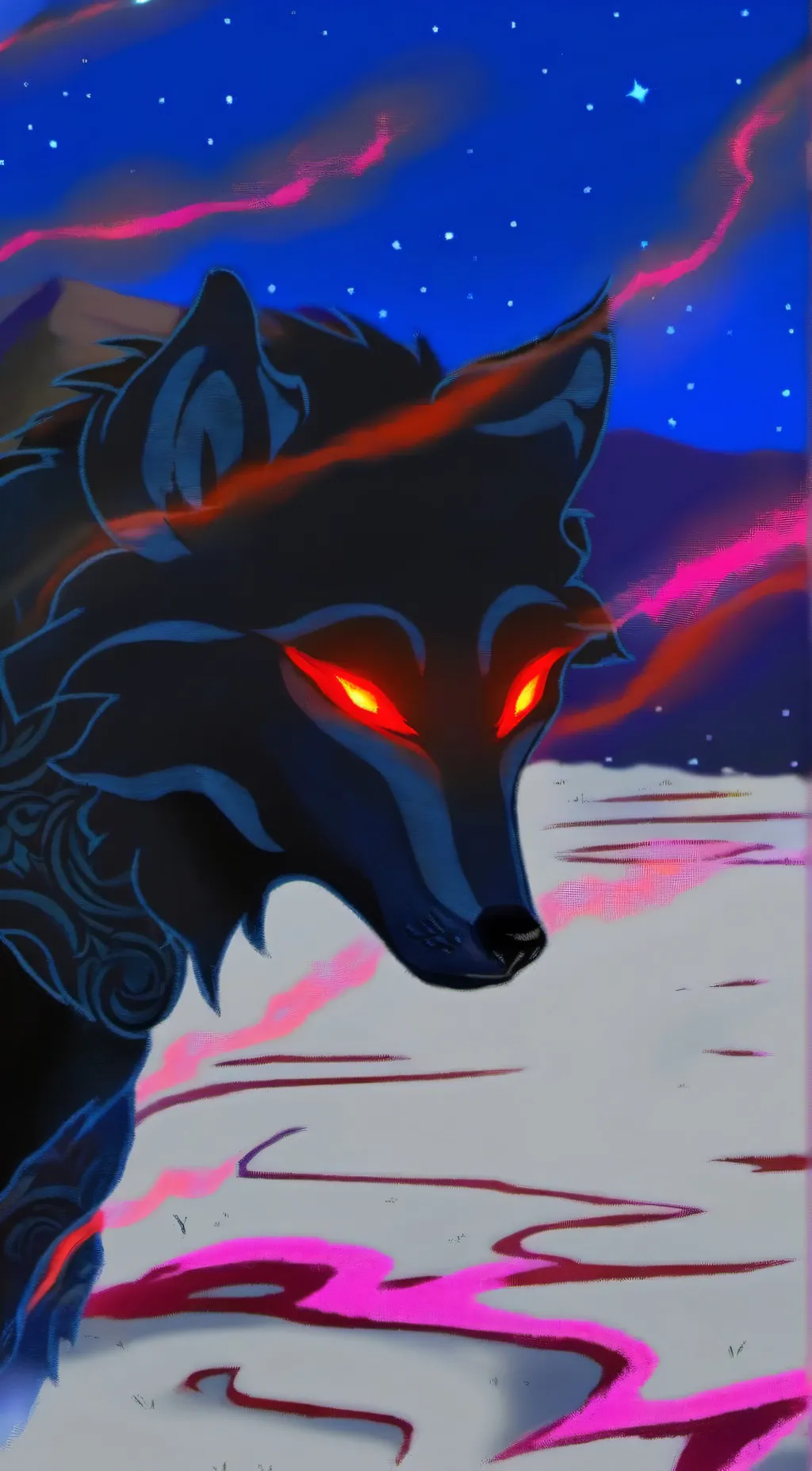 ai character: Night background